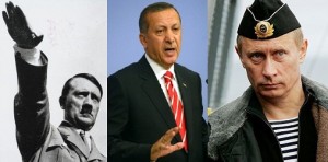 هتلر - أوردوغان -بوتين