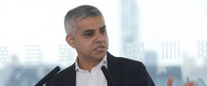 Sadiq Khan speaks during a press conference after he was announced the winner of the election for the Labour party's candidate for the Mayor of London, at the Royal Festival Hall in London, Friday, Sept. 11, 2015.(AP Photo/Frank Augstein)